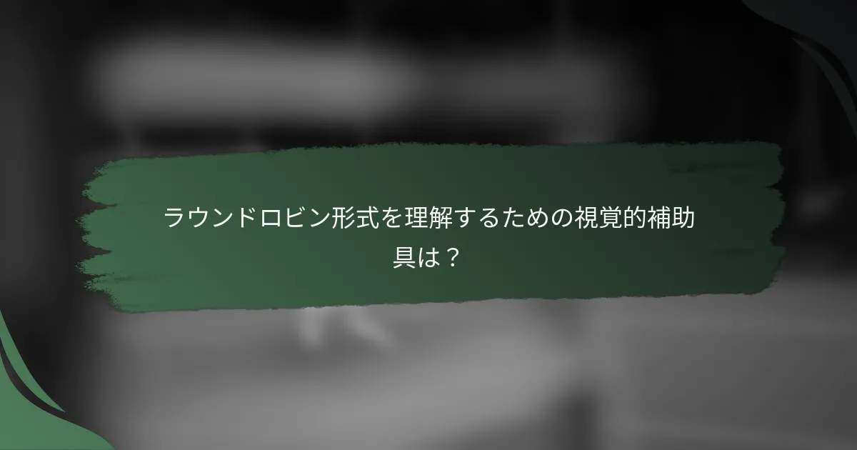 ラウンドロビン形式を理解するための視覚的補助具は？